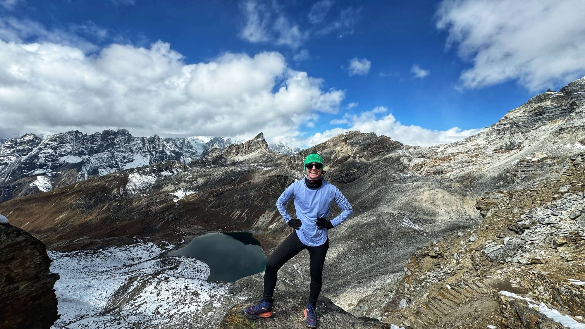 Clara Ritger hiking in the Everest region of Nepal.